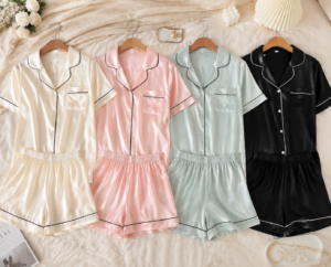Đồ ngủ lụa satin với nhiều màu sắc khác nhau