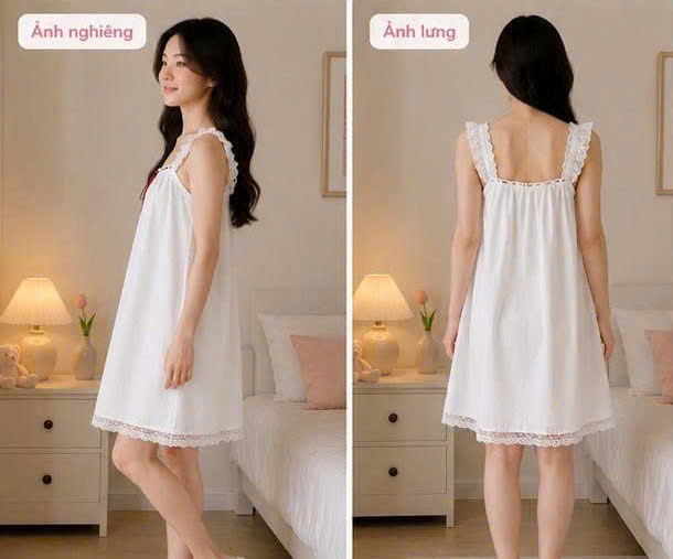 Đầm ngủ nữ mềm mại phù hợp mặc ngủ hằng ngày